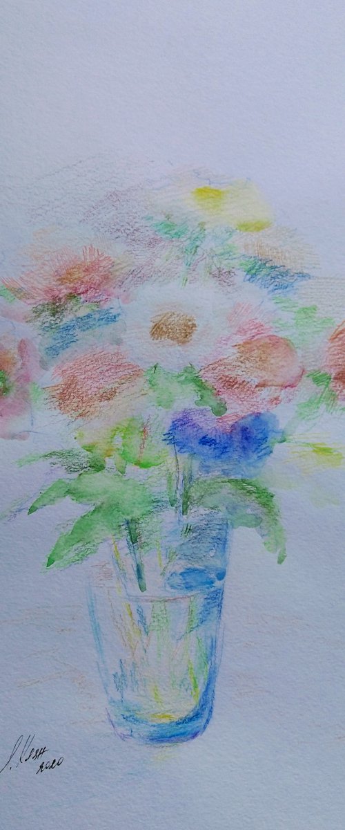 Spring gift Bouquet of Anemones by Elena Klyan