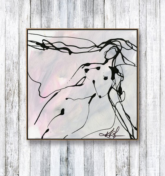 Doodle Nude 32 - Minimalistic Abstract Nude Art by Kathy Morton Stanion