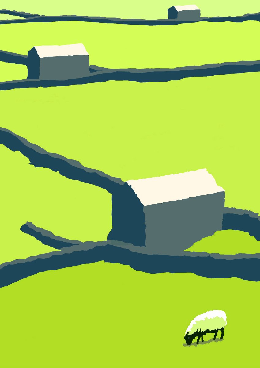 Illustrative Animal Giclee Print By Nick Sellers, 12 X 17", Moorlands, Original Artwork