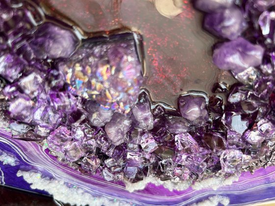 Geode Slice Amethyst luck.