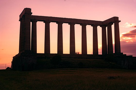 SUNSET COUPLE : Edinburgh (Limited edition  2/20) 12"X8"