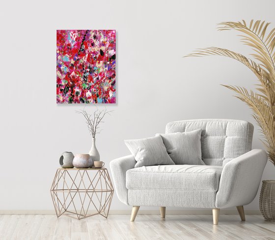 Floral Bliss 19 - Floral Painting by Kathy Morton Stanion