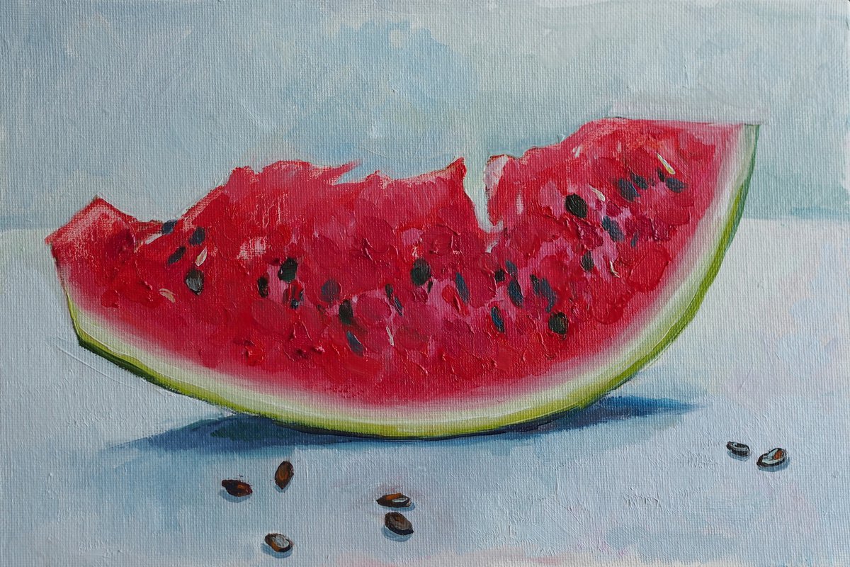 Slice of watermelon by Alfia Koral