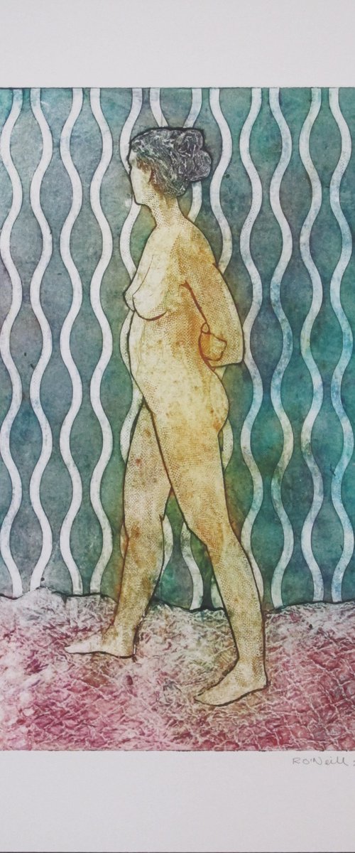 Standing female nude varied edition print of 6 by Rory O’Neill