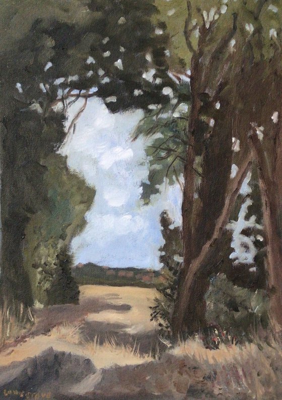 The path to Margate, an original oil painting.