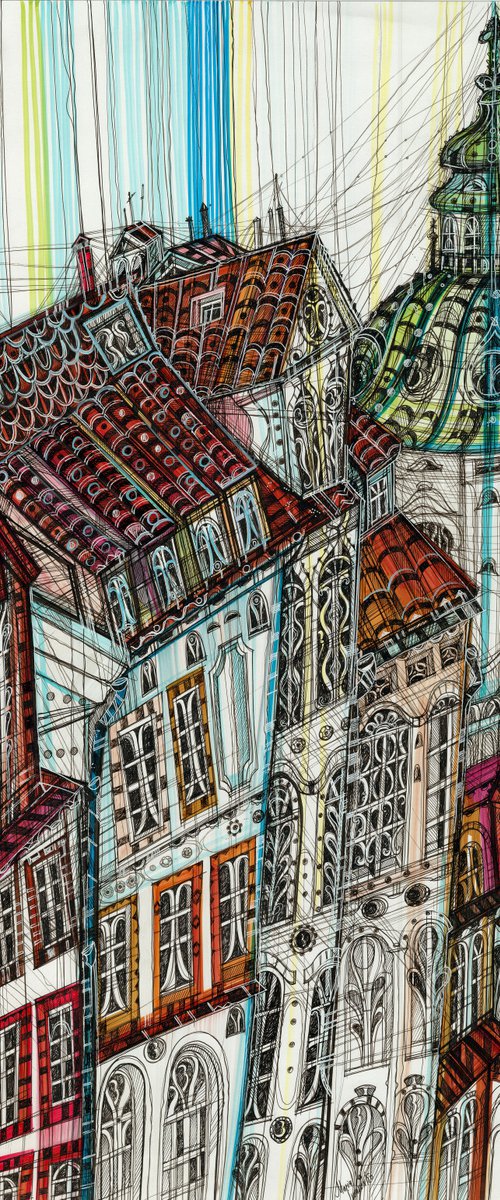 Prague Cityscape by Maria Susarenko