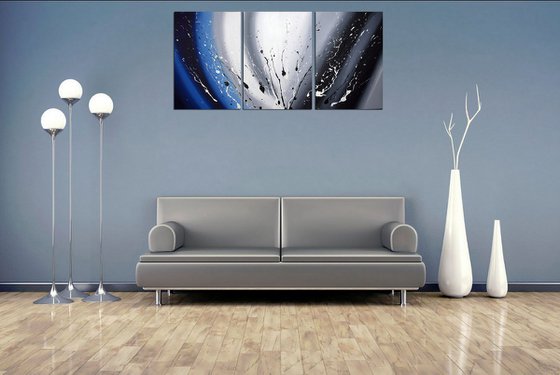 Cool Blue abstract painting
