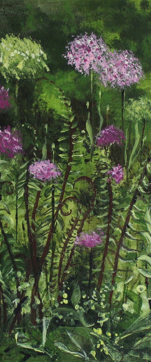 Ferns & Aliums by Valerie Jobes