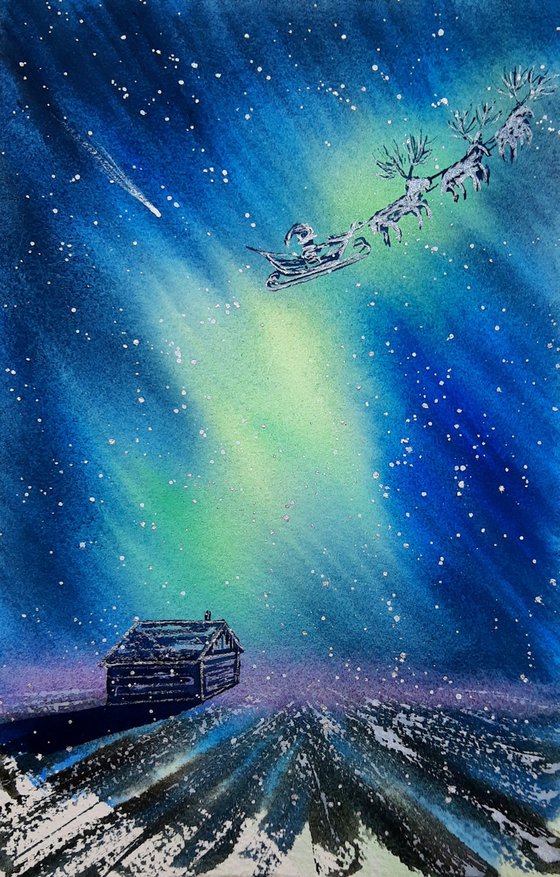 Christmas Postcard New year