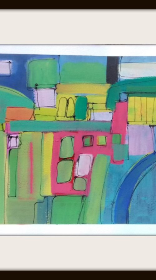 Abstract Hampshire Landscape II by Jan Rippingham