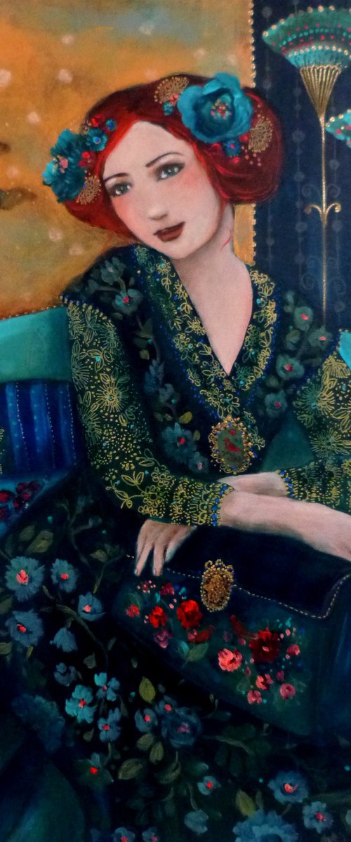 The soft waiting 50 x 61 cm. by Loetitia Pillault