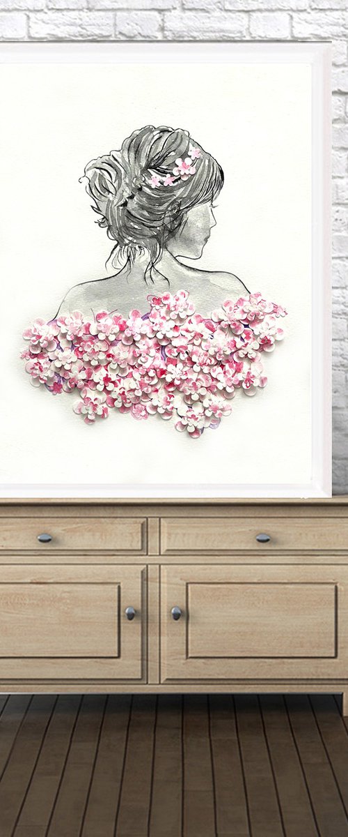 Lady Rose, 3d by Luba Ostroushko