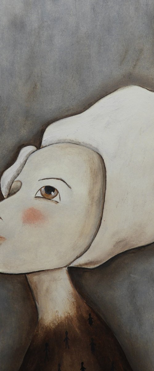The white haired woman by Silvia Beneforti