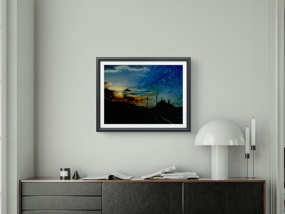 Summer Sunrise sky City scape