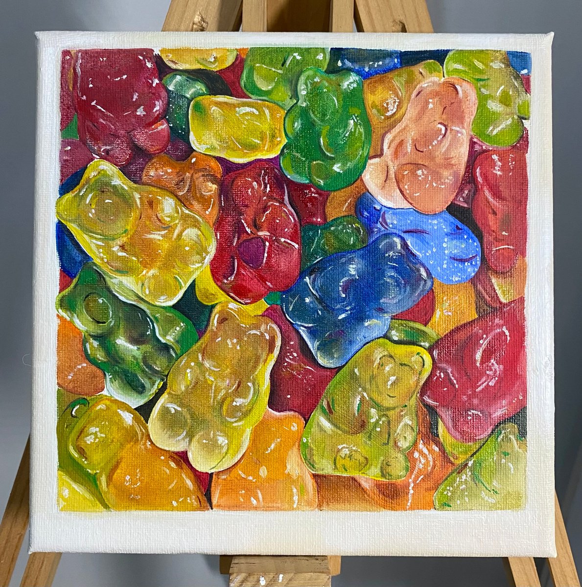 Gummy bears original oil painting by Bethany Taylor