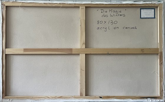 The Magic of Winter Abstrakt 80x130x2 cm