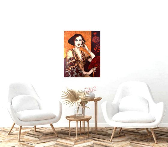 Agathe's boudoir 46 x 55 cm