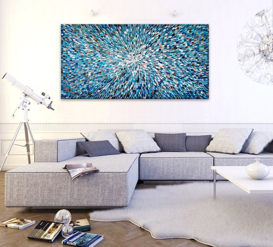 'Azure stellae' - 72x36"