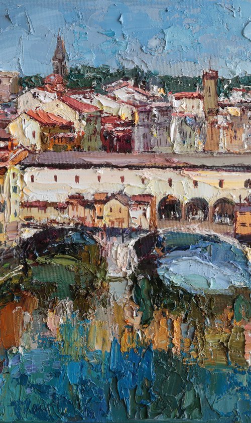 Ponte Vecchio Florence, Italy by Anastasiia Valiulina