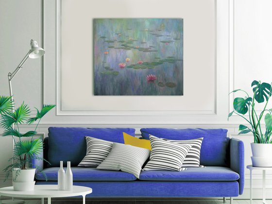 Water Lilies - Water Lilies large painting