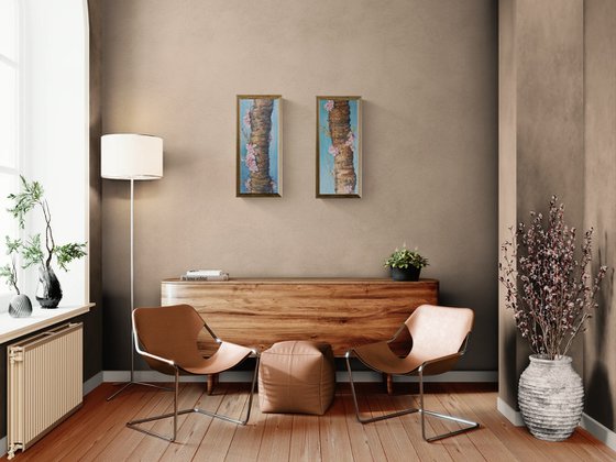 Blue Renaissance I & II (diptych)