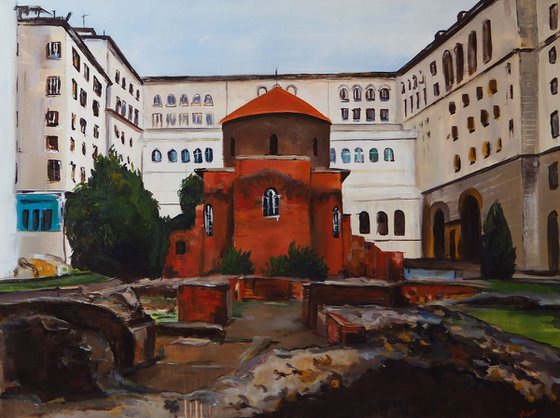 “Church of St. George“ - 60x80cm - Artwork Acrylic on Canvas