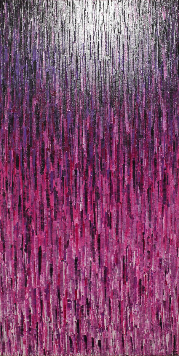 Abstract Acrylic Painting By Jonathan Pradillon, 16 X 31, Spiritual Matrix, Original Artwork