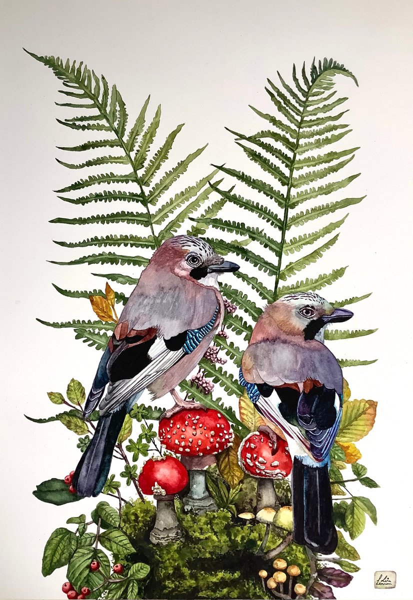 Jay Birds by Lisa Lennon