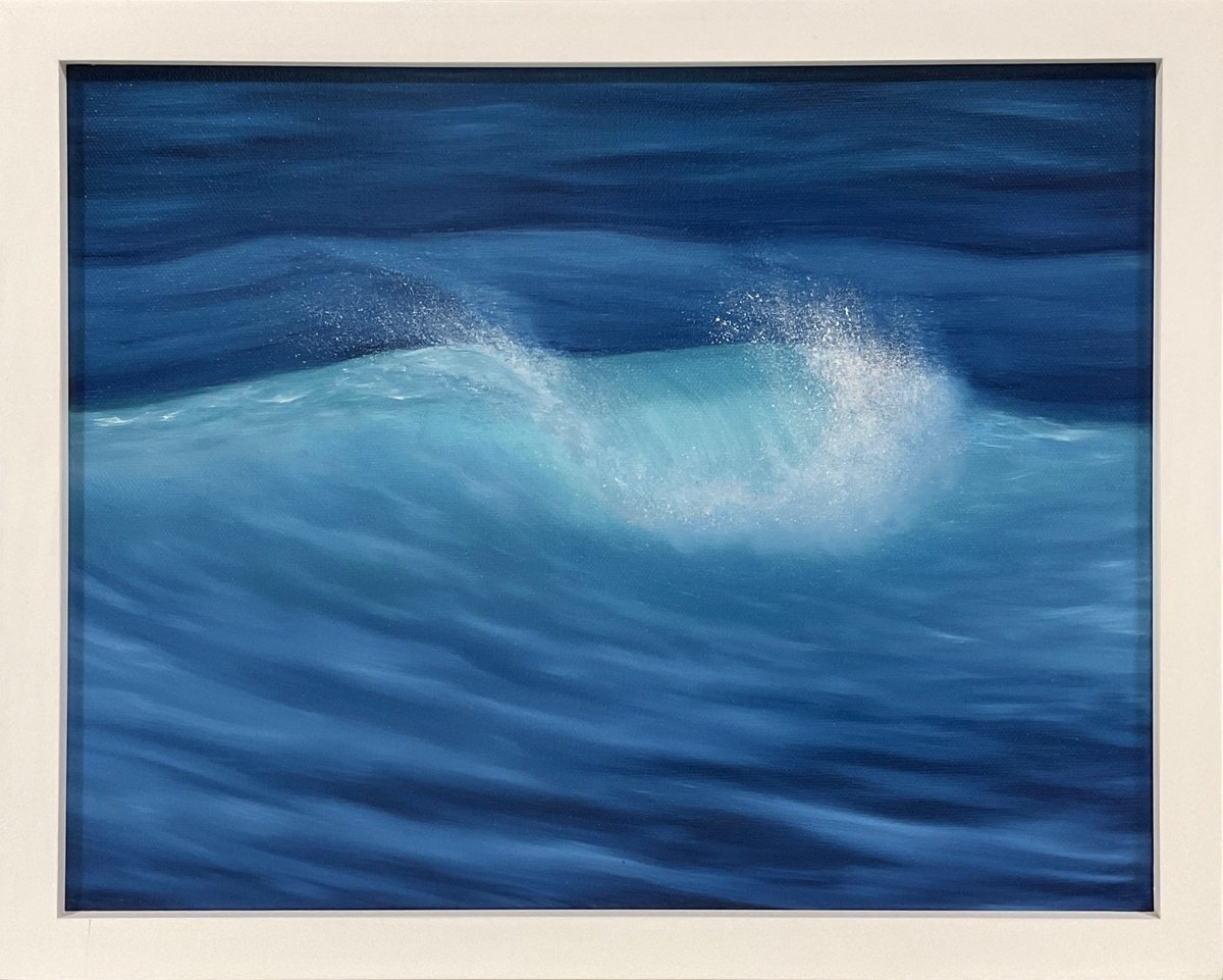 Oil Painting , Wave In Motion By Alla Kallas, 15 X 12, Artwork For Sale On Artfinder