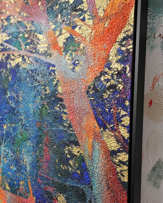 golden and ultramarine