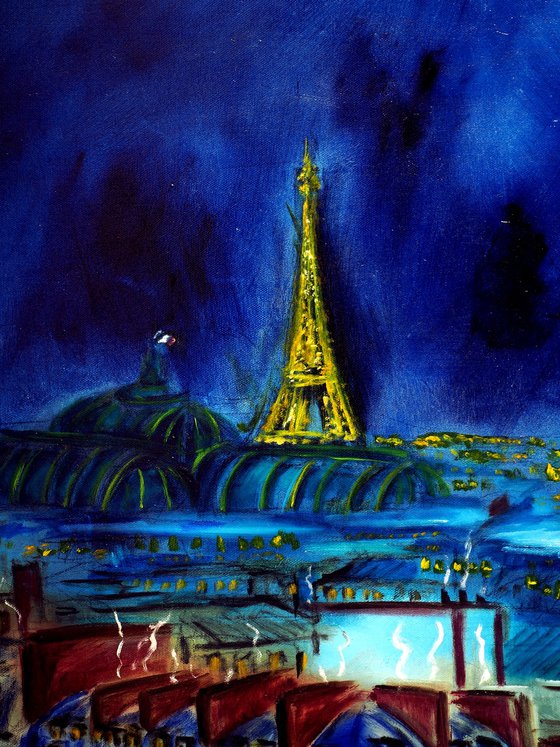 Evening Paris Cityscape Limited Edition