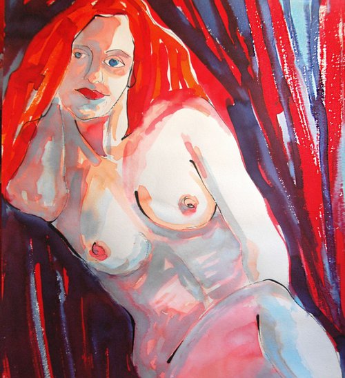 Redhead Girl by Ewa Dabkiewicz