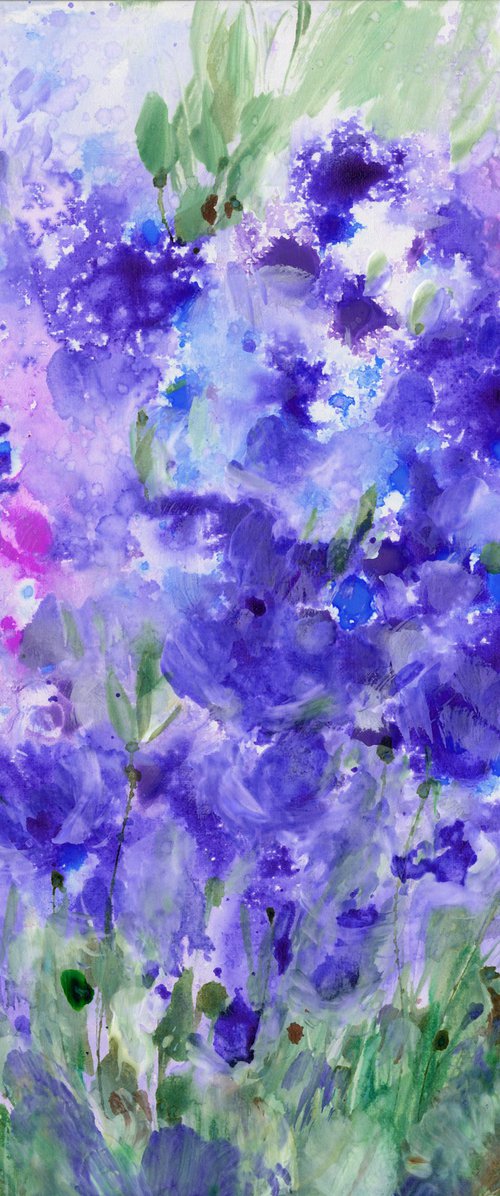 Floral Melody 2 - Flower Painting  by Kathy Morton Stanion by Kathy Morton Stanion