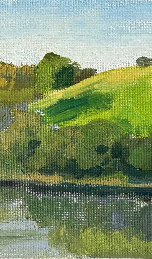 Hills over the lake by Kate Sosonna