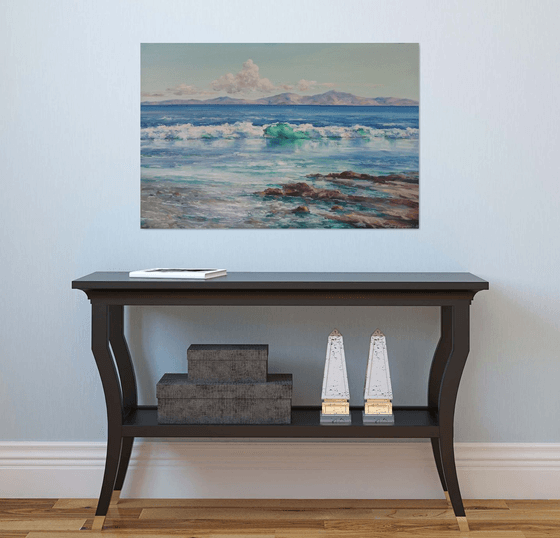 Sea waves(60x90cm, oil painting)
