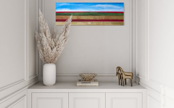 Golden Corn And Red Poppies