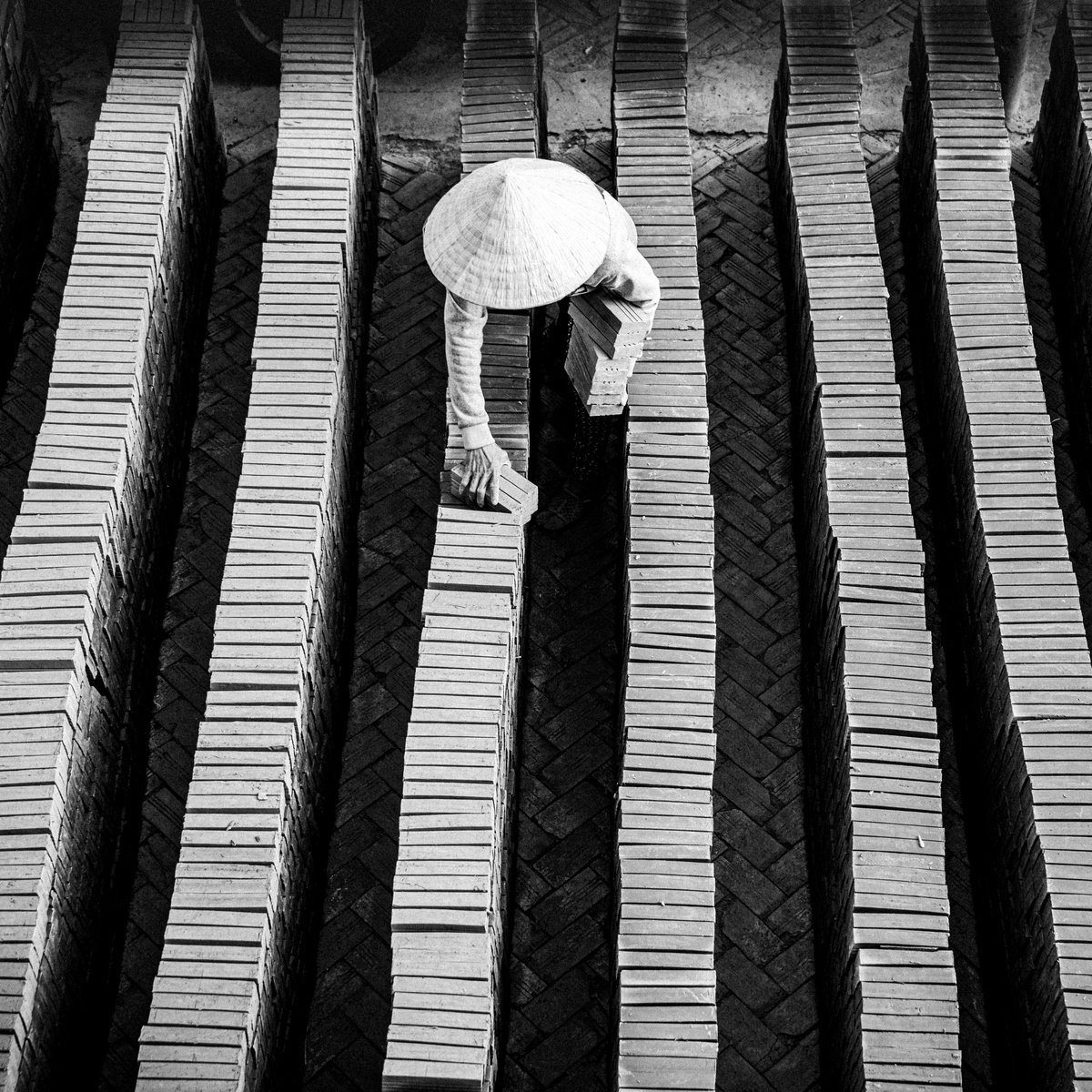 Geometric Abstract Photograph By Serge Horta, 19 X 19", Fractured Geometry, Original Artwork