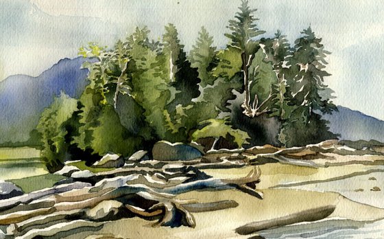 Coastline at Harrison hot spring, B.C.