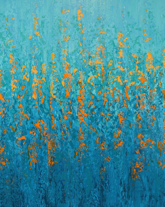 Turquoise and Orange