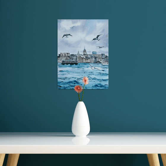 Cityscape painting
