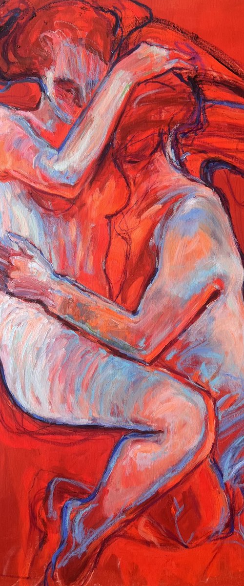 In red by Yuliia Levytska