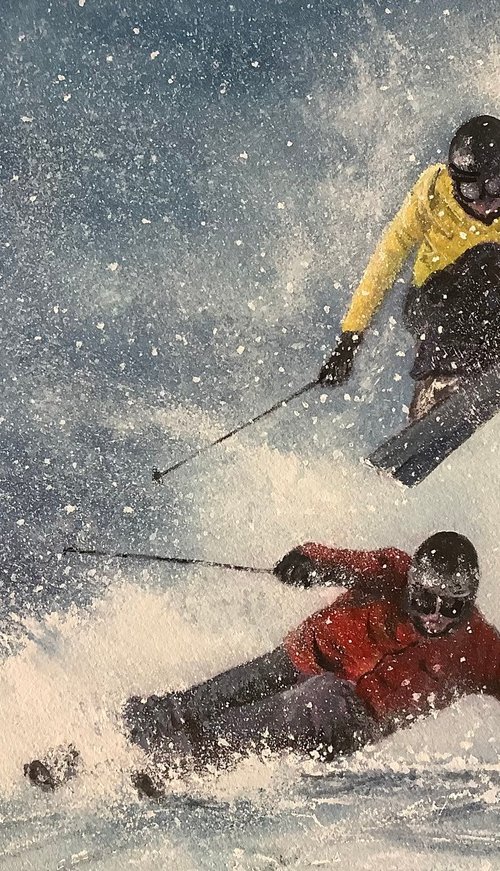 Skiers by Darren Carey