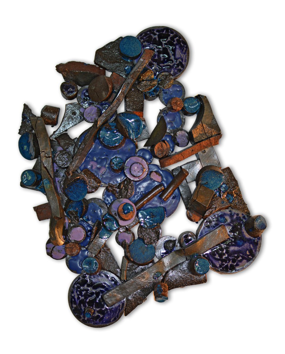Bliss In Blue - stone wall sculpture by Ognyan Chitakov