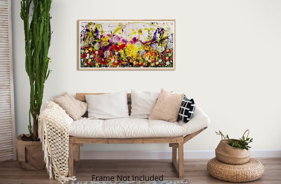 Wildlight Meadow; Abstract Floral Landscape