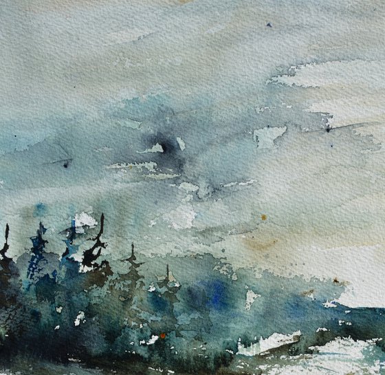 November  watercolor
