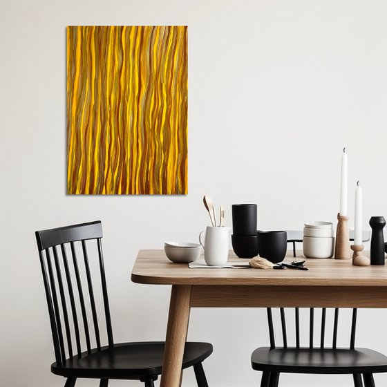 Hand-painted Yellow Gold