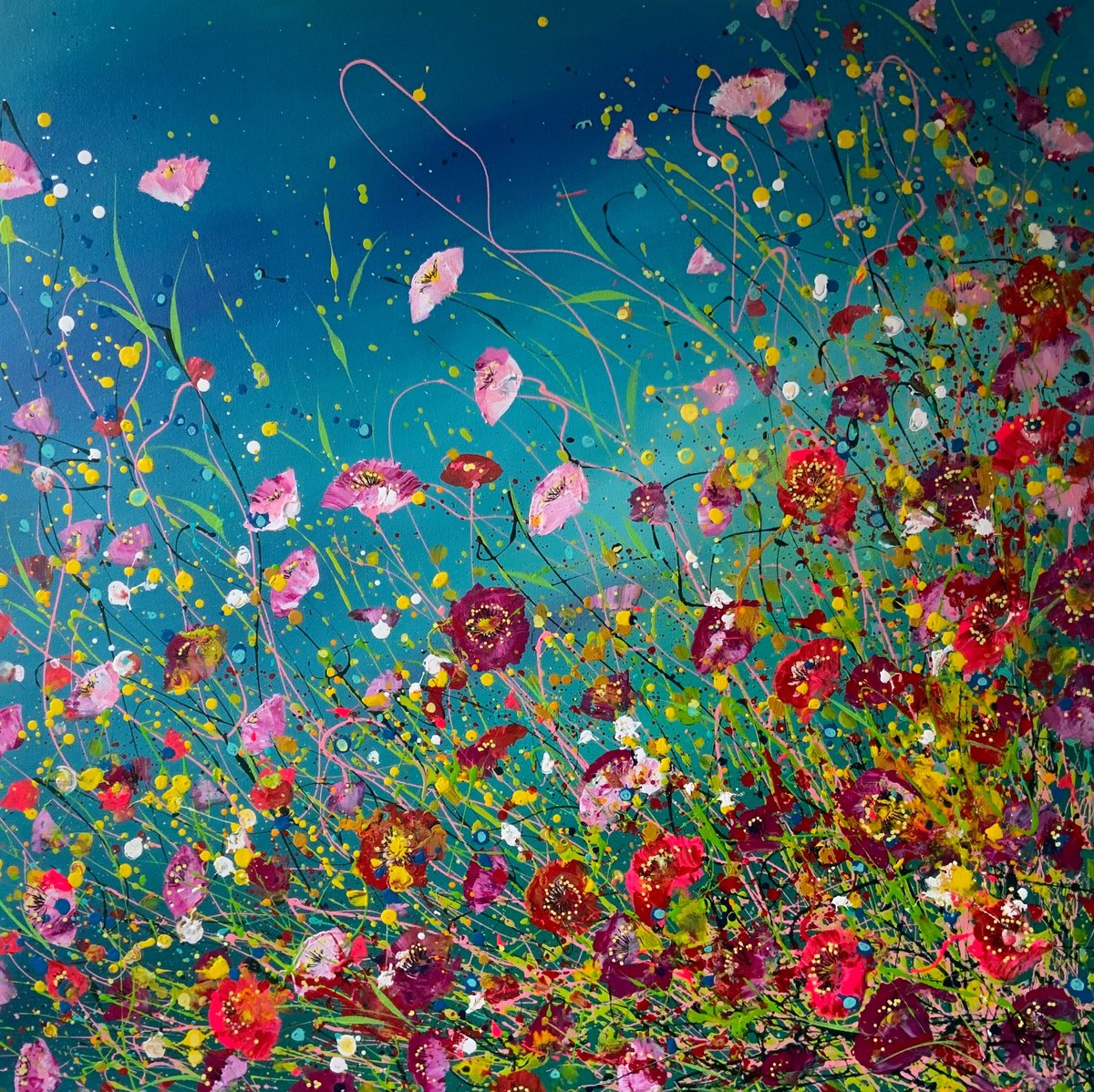 Windswept Flowers by Jan Rogers