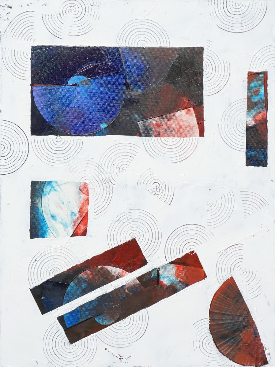 Abstract Oil Painting By Jelena B, 18 X 24, Books About Ufo, Original Artwork