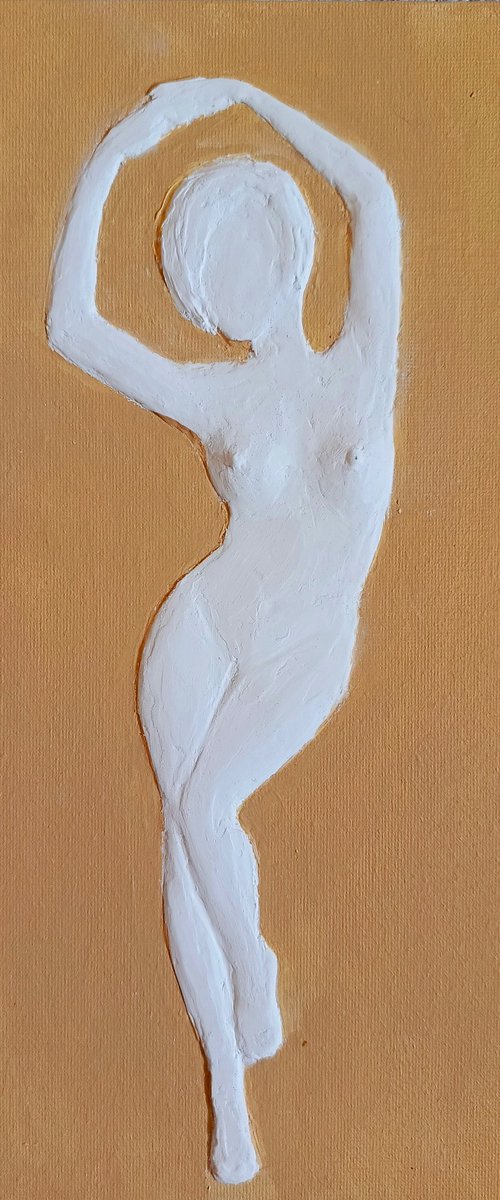 Nude female VIII Base relief by Anastasia Art Line