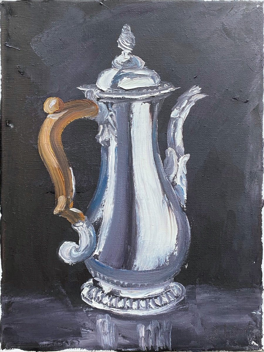 Still Life With An Coffee-Pot By Dmitry Fedorov, 9 X 12, Artwork For Sale On Artfinder